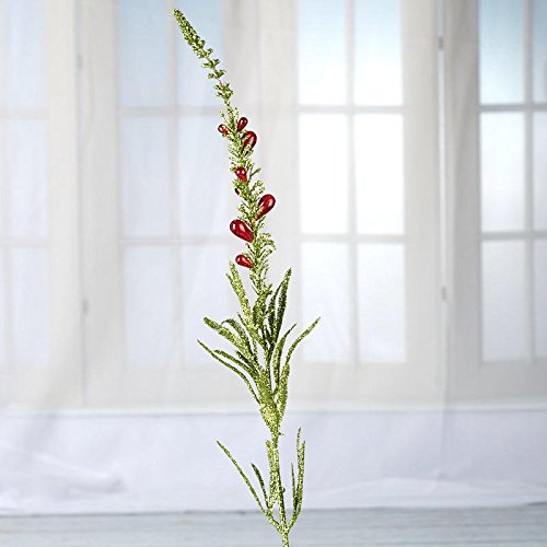 Factory Direct Craft Sparkling Jewel Decorative Sprays | 3 Sprays | for Indoor Decor (Green)