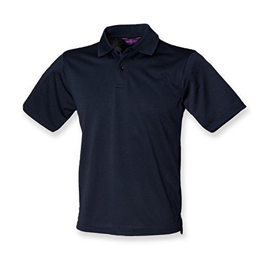 Polo piqué Coolplus Henbury marine L pour homme respirant