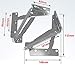 2 Pieces 80 Degree Foldable Lifting Bracket, Black Spring Hinges are widely Used in Sofa Hinge Lifters, Furniture Storage Support Hinges