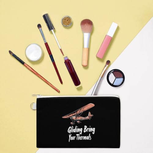 Gliding Bring Your Thermals Fashion Coin Purse Change Makeup Bag Canvas Pencil Pouch Travel 6