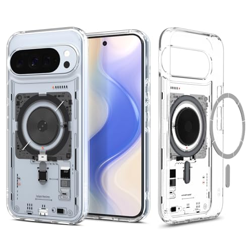 Image of Spigen Ultra Hybrid MagFit for Pixel 10 /Pro Case, Neo One | Anti-Yellowing Resin, Air Cushion Tech, Military-Grade Drop Protection, Raised Camera Protection, Compatible with MagSafe