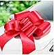 ZephyrCraft Schleife für Auto XXL 76 cm, Große Geschenkschleife, rote Schleife für Auto, Autoschleifen Hochzeit, Weihnachtsschleifen Dekoration, Geburtstag, Hochzeitsschmuck