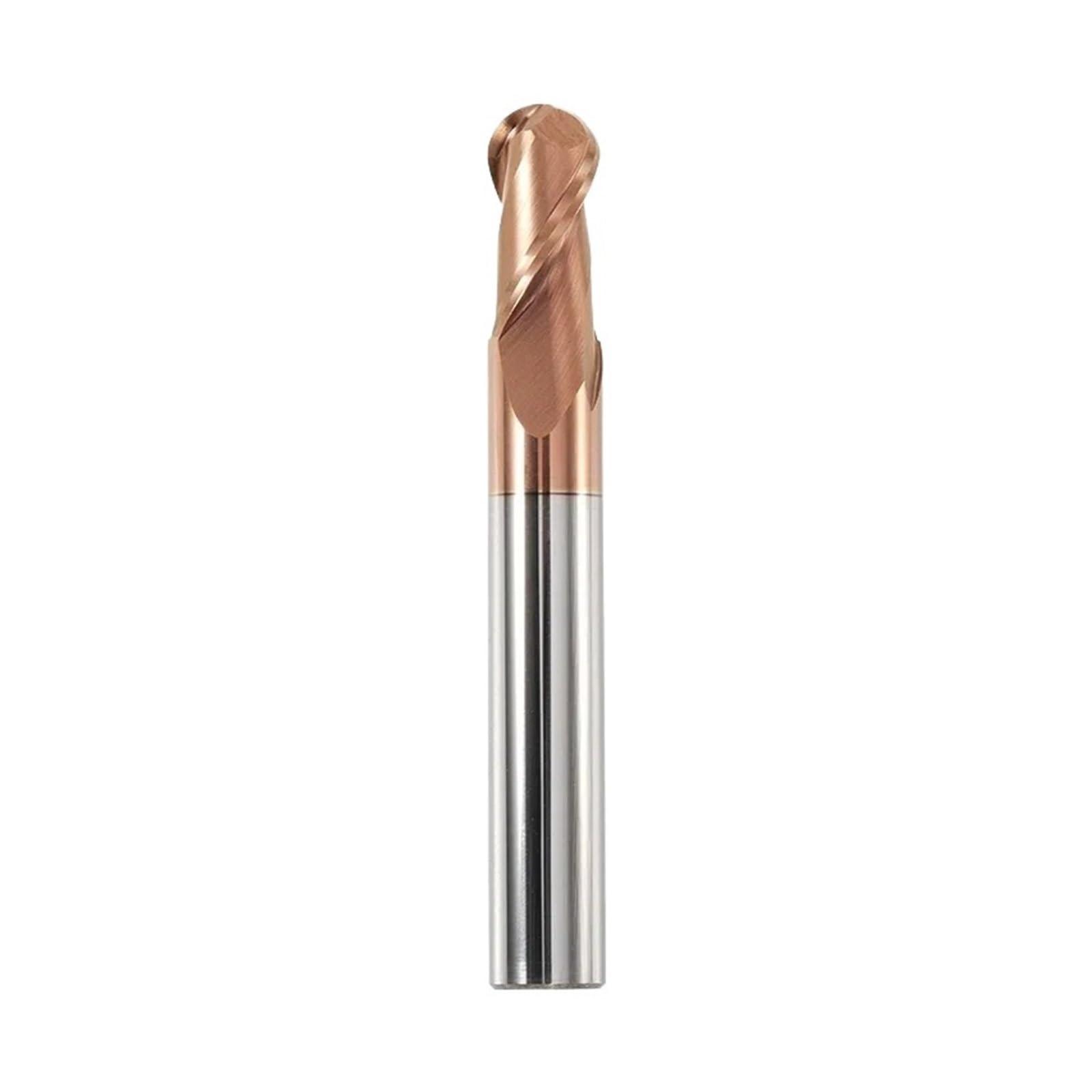 Fresa punta bola HRC55 para mecanizado CNC de acero tungsteno de alta precisión R6X100L