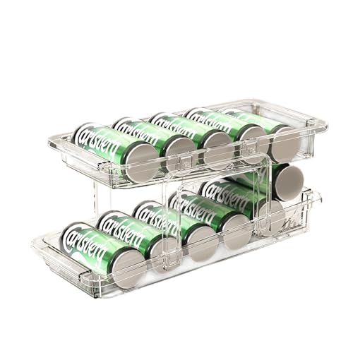 Xocome Organisateur de réfrigérateur - Distributeur de boissons - Rolling Can Dispenser pour...