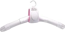 Electric Portable Dryer for Clothes, Portable Travel Electric Clothes Dryer Hanger Smart Shoes Clothes Rack Hanger Electric Dryer MachineWhite+Pink