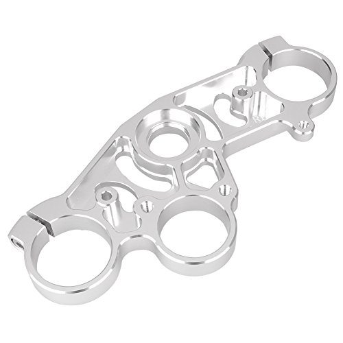 Bacar CNC Top Triple Tree Upper Clamp Replacement for Yamaha YZF R1 2004-2006, Silver