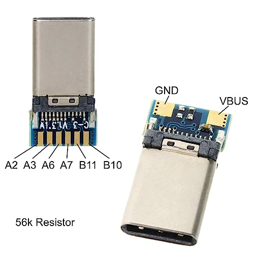CY DIY OEM ODM 24pin USB 3.1 Type C Male Plug Connector SMT type with PC Board - Image 2