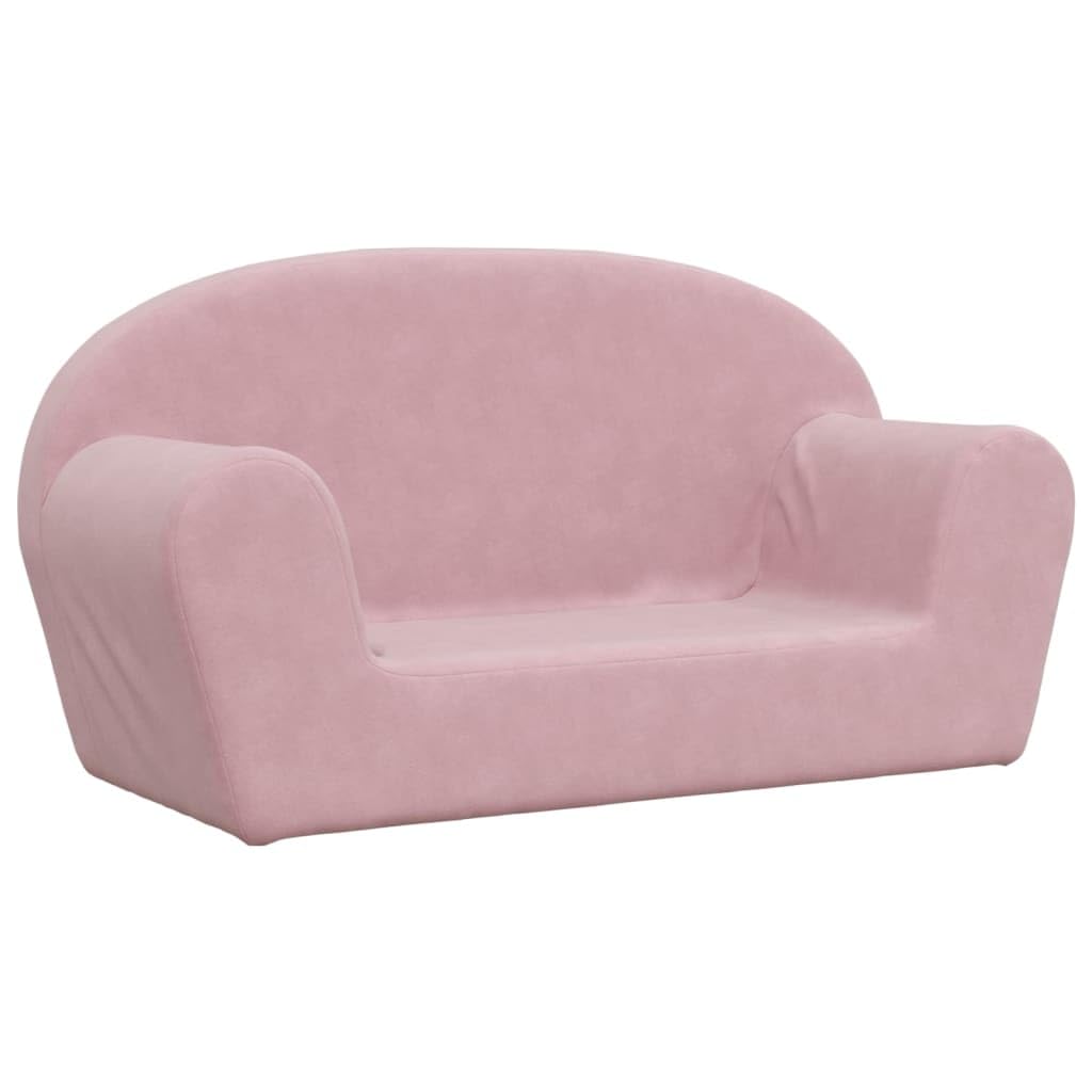 Générique Canapé pour Enfants 2 Places Rose Peluche Douce, Meubles, Mobilier pour bébés & Tout-Petits, Rose, (Poids 2.3KG)