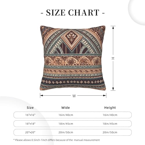 Housse de coussin en velours côtelé doux : l'élégance ethnique rétro