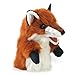 Folkmanis Little Fox Hand Puppet, Red/Dark Brown/White, 8