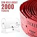 Fly2Top Raffle Ticket Spinner Raffle Drum: Clear Acrylic Rotating Lottery Box with Handle - Holds 2000 Tickets