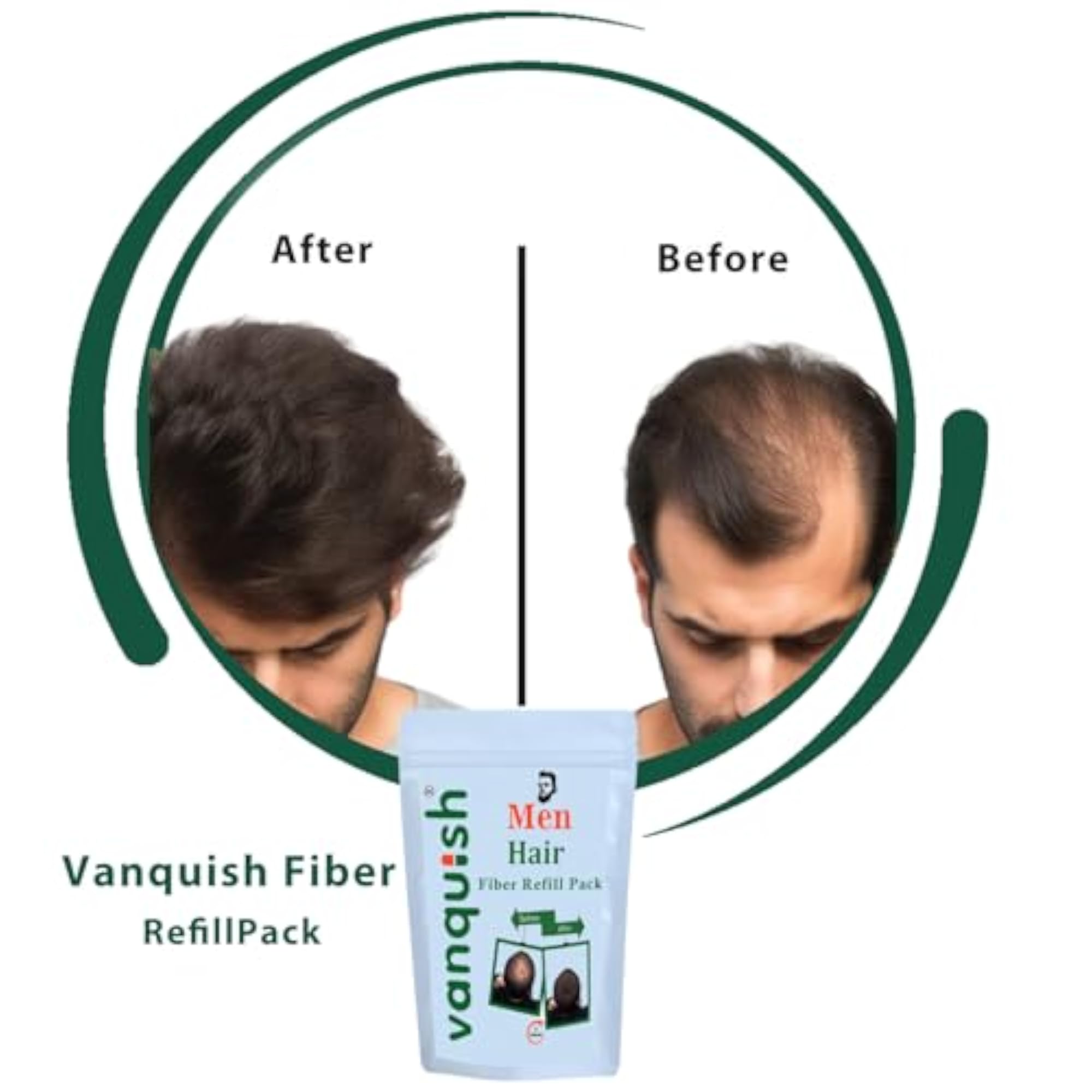 Hair Fibers for Thinning Hair & Bald Spots, Light Brown