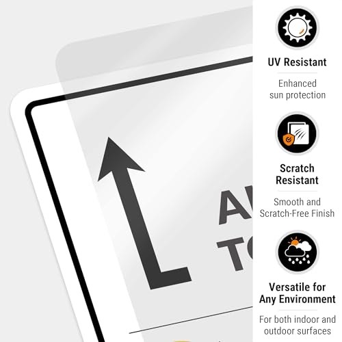 Image of Package Delivery Sign, Delivery Instructions All Package To Back Door Sign, 10x7 Inches, 4 Mil Vinyl Decal Stickers Weather Resistant, Made in USA