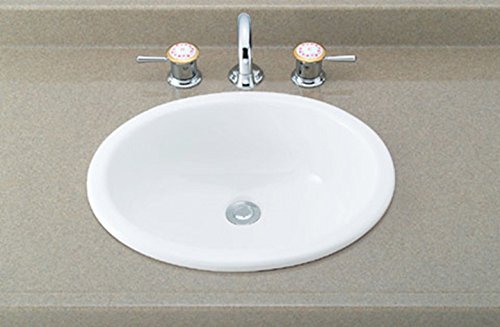 LIXIL(リクシル) INAX はめ込み楕円形洗面器 ピュアホワイト YL-2292/BW1