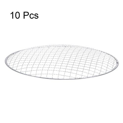 Kit 10 piezas rejilla redonda para barbacoa 11"x0.9" hierro galvanizado miniatura 3