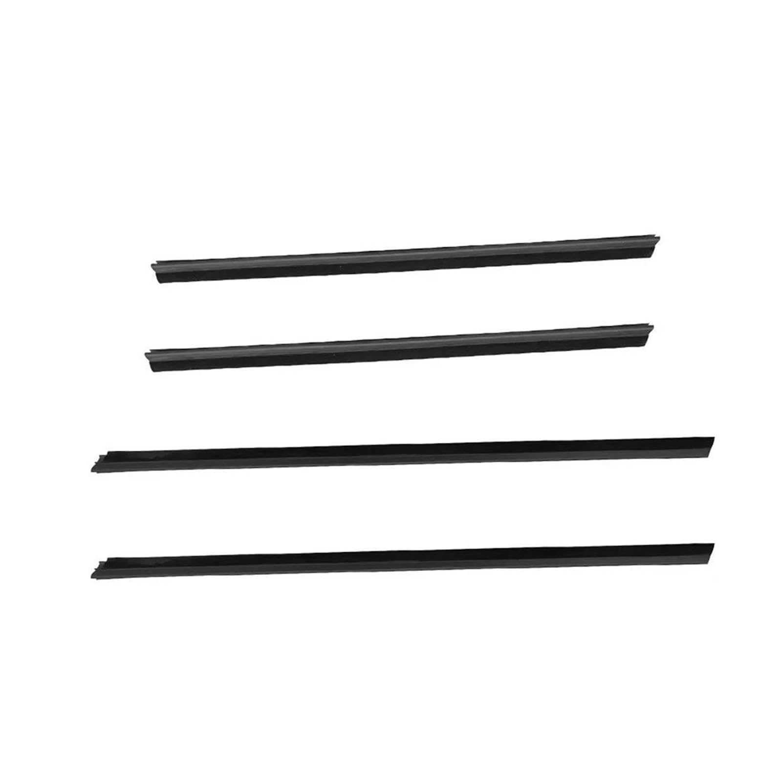 Blnetu One Color For Fit/For Jazz 2009-2014 Waterproof Sealing Strip 4Pcs Car Outer Door Windows Rubber Weatherstrip Car Weather Stripping