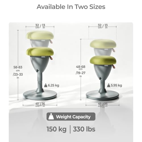 Image of Tervo Model W - Wobble Stool - Ergonomic Standing Desk Chair - Sit Active