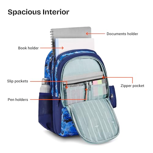 Image of Nasher Miles Polyester Backpack | Ideal for Preschool, Kindergarten, College, School, Office& Travel | Toddler, Girls, Boys, Men, Women