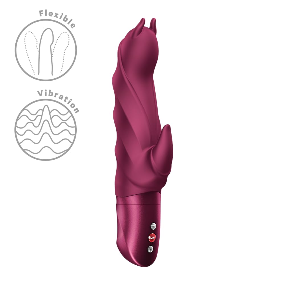 Fun Factory Darling Devil | vibratore rabbit per donne | stimolazione mirata di punto g e clitoride | 10 programmi di vibrazione | impermeabile IPX7 | silicone
