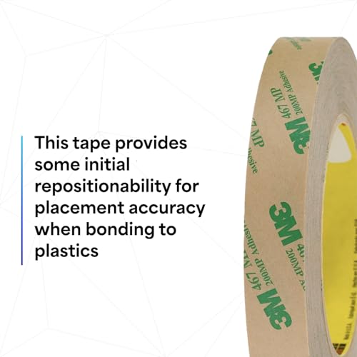 3M 468MP Adhesive Transfer Tape, Bonding & Laminating, Clear, 12 in x 5 yds, 1 Roll - Thumbnail 7