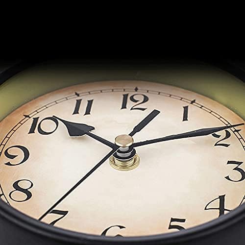 Wall Clock, Double Sided Wall Clock, Outdoors Vint Retro Double Sided Wall Clock European Style Iron Wall Clock Retro Decorative Standing Clock Hanging Decorative Suitable For Indoor And Outdoor Black