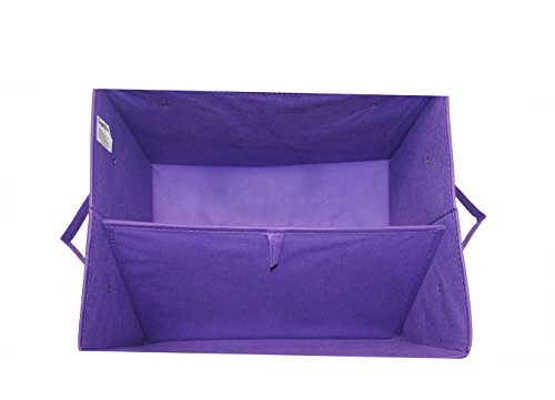 Earthwise Deluxe Collapsible Reusable Shopping Box Grocery Bag Set With Reinforced Bottom Storage Boxes Bins Cubes (Set Of 3) (Green/Turq/Purple)… #TOP5