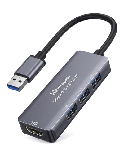 HDMI Splitter Extension et carte vidéo USB 3.0 pour configurer plusieurs écrans PC