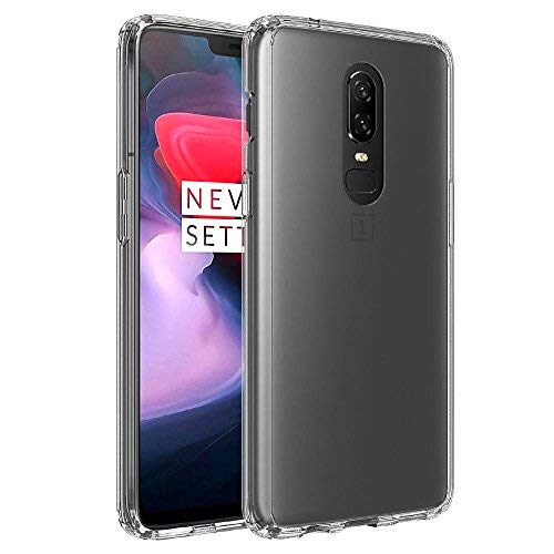 Image of Case Creation Brand - Mobile Cover for oneplus 6 (Soft & Flexible Back case), Transparent - Transparent