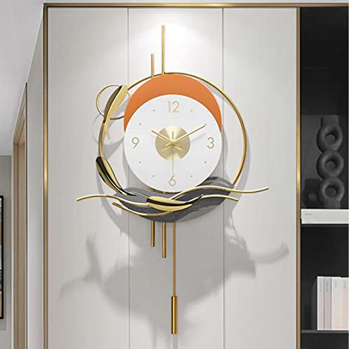 Horloge murale moderne salon TUSUOD grand format pour décoration maison