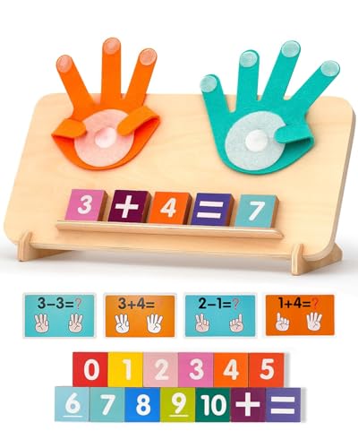 ZylYve Educativo Juego Educativo para niños en Edad Preescolar (2-4 años): Material matemático manejable con Valor Educativo, Cubos para el recuento, Juego