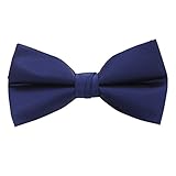 Vera Nuka Men's Solid Pre-tied Formal Tuxedo Bow tie