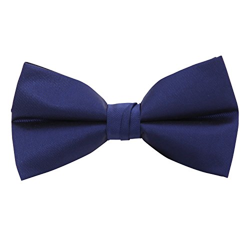 Vera Nuka Men's Solid Pre-tied Formal Tuxedo Bow tie