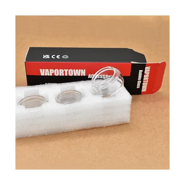 Vaportown Ersatzglas kompatibel mit Aspire Nautilus 3 Verdampfer Glas Bulb Pyrex Ersatz für Aspire Zelos 3 Kit Bubble Glass Tank (3 Stück) – Bild 5
