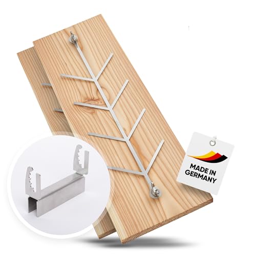 Flammlachsbrett 2er Set Lärche für die Feuerschale und den Kugelgrill