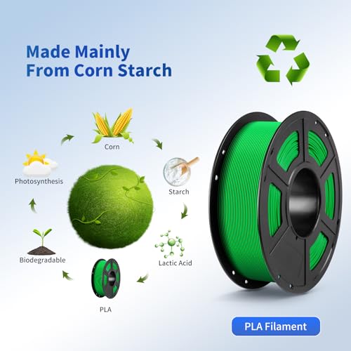 Image of ANYCUBIC PLA Filament 1.75mm Bundle, 3D Printing PLA Filament 1.75mm Dimensional Accuracy + /- 0.02mm, 1KG Reusable Spool (2.2 lbs), 4KG Pink + Purple + Blue + Green