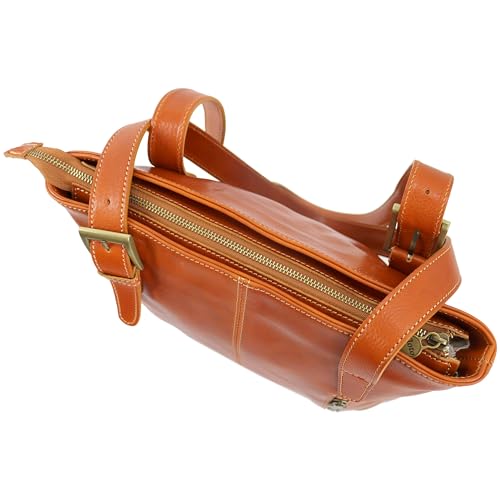 Image of Floto Tavoli Shoulder Bag Hobo Women's Bag in Italian Calfskin Leather
