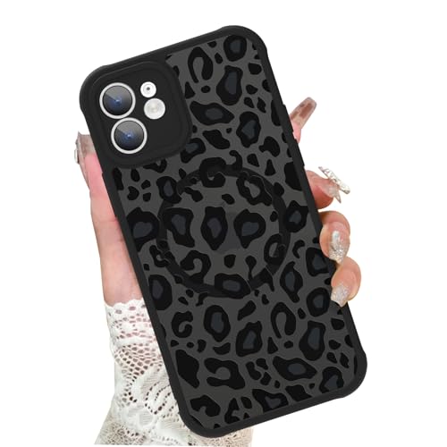 Image of KANGHAR Case for iPhone 11 Phone Case Leopard Printed Pattern | Cute Cheetah Protective Magnetic Case for Girls Women Men 6.1 inch