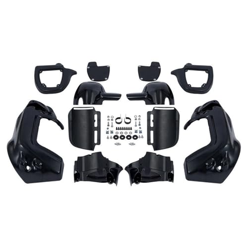 Carénages inférieurs ventilés ABS avec volets réglables pour Harley Road King