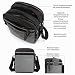 Imagen de SPAHER Ligero Bolso de Hombro para Hombre Bolsa de Mensajero de Negocios Mochila de Hombre Bandolera Casual Honda de Cartera Bolsa de Viaje Impermeable Regalo del Bolso del Hombre Negro