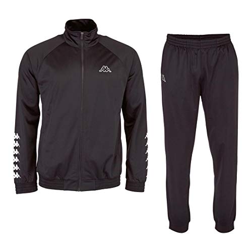 Kappa Herren 303307 Till Unisex Trainingsanzug, Black, Gr. L
