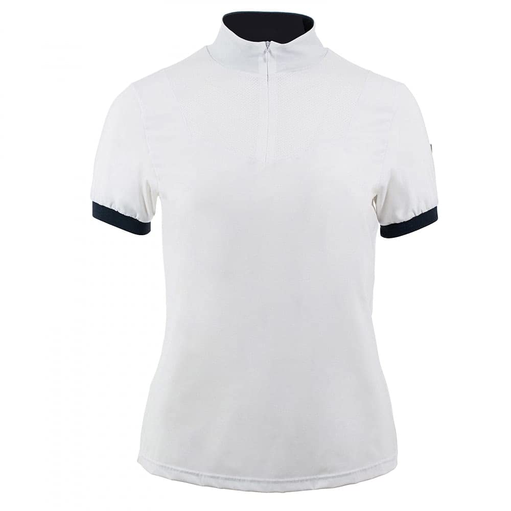 HORZE Polo Technique Taylor, Femme, Blanc, 40