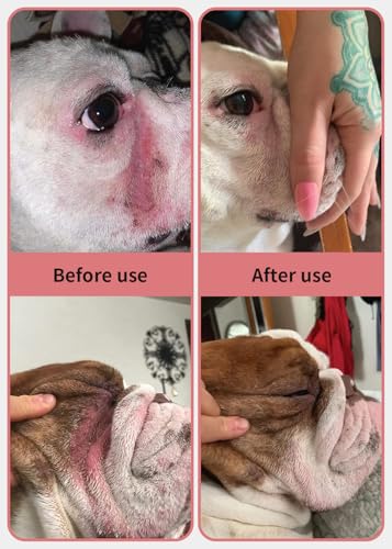 GJYC PET Faltenpflege-Set für Bulldoggen & Mops – Reinigungstücher & Balsam für Hautfalten, Tränenflecken, Schwanztaschen & Pfotenpflege – Sanfte Pflege für empfindliche Hundehaut