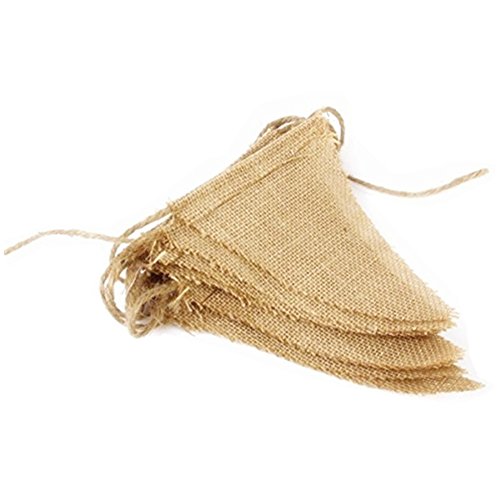 Da.Wa Banner de la Arpillera Banderín DIY Bandera Decorativa para Fiesta Boda Cumpleaño - 2.8m