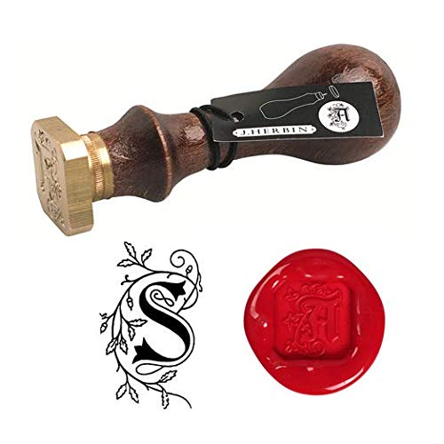 エルバン(Herbin) シーリングスタンプ 装飾アルファベット『S』【ハンドル付】HB40019