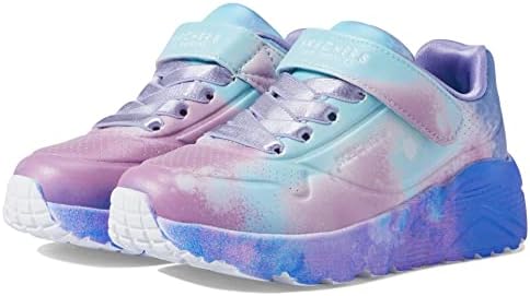Skechers Kids Twinkle Toes Uno Lite Sneaker, Blue/Multi, 5 | Image 4