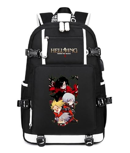Anime Hellsing Backpack Alucard Daypack Laptop Bag Student Bag School Bag Rucksack 13