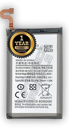 Image of EB-BG960ABE Battery for Samsung Galaxy S9 / G960F / G960 / SM-G960F / G9600 / Battery with 1 Year Warranty ****(P326)