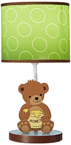 Lambs & Ivy Lamp with Shade and Bulb, Honey Bear