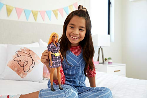 Barbie GRB53 - Fashionistas Puppe im Puff-Ärmel Blazer Kleid, Spielzeug für Kinder von 3 bis 8 Jahren – Bild 3