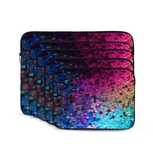 Funda para portátil de 13 pulgadas con lentejuelas y diseño glitter miniatura 7